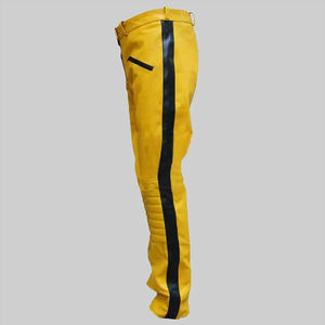 Nouveaux pantalons en cuir pour homme, mode automne-hiver, vente en gros, pantalon en cuir véritable, pantalon en cuir de mouton - Product Image 3