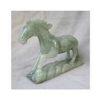Figurine d'animal en onyx sculptée à la main, personnalisée, motif cheval, prix bas, haute qualité, fabriquée au Pakistan, design de logo personnalisé