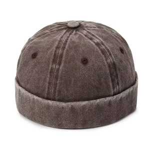 Custom Logo Velvet <b>Beanie</b> Unisex Solid Color Breathable <b>Waterproof</b> Polyester Adjustable Winter Hat for Adults - Product Image 4