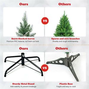 Albero di Natale Artificiale Floccato di Alta Qualità, 1,5 Metri, con Pigne, Pre-Illuminato, Grande, Realistico, Personalizzabile per Esterni - Product Image 6