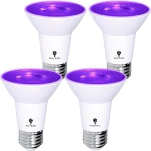 4 Pack Dimmable <b>E26</b> Base LED <b>Bulbs</b> PAR20 Flood Purple Light 8W (65Watt Equivalent) for Party Decoration Porch Home - Product Image 1