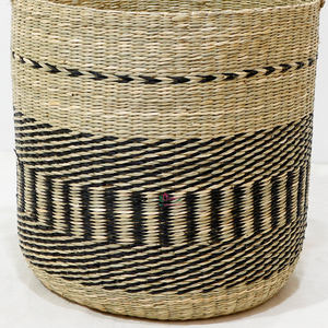 Artex Dong Thap Eco-Friendly <b>Round</b> Wicker Seagrass <b>Storage</b> <b>Baskets</b> with Handles for Natural Home and Office Decor - Product Image 5