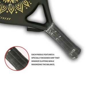 Raquette de padel en carbone 3K de haute qualité, nouveau design, fabriquée à la main avec filet en polyester, fabriquée au Pakistan - Product Image 3