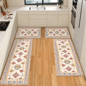Set di 3 Tappeti da Cucina Boho Antiscivolo e Lavabili per Pavimenti - Product Image 1