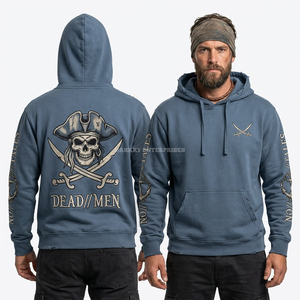 Sudadera con Capucha para Hombre de Algodón Sostenible de 350 g/m², Personalizada con Etiqueta Minimalista en el Pecho, Ligera, Transpirable, Estilo Urbano Holandés - Product Image 4