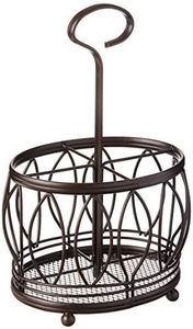 Modern Metal <b>Wire</b> <b>Storage</b> <b>Basket</b> Circle Shape With Handle Multi-Purpose Neatening <b>Basket</b> - Product Image 6