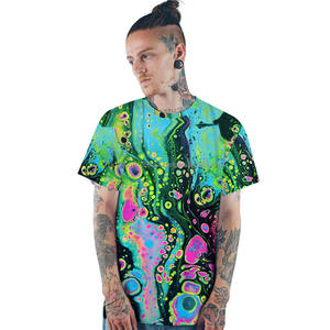 Ropa deportiva de verano, venta al por mayor, camisetas de sublimación completa, camiseta gráfica de poliéster 100% impresa en 3D para hombres - Product Image 3