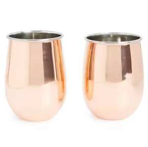 Vasos de Cobre 100% Puro, Tazas de Metal Inoxidable Ecológicas, Tazas de Cerámica Personalizables para Cocina y Mesa, en Oferta - Product Image 2