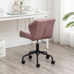 Sedia da Ufficio Girevole Regolabile Eldon Mauve con Trapuntatura a Diamante, Seduta Comoda per il Lavoro - Product Image 4