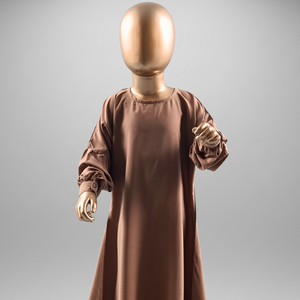 Islamic Children Abaya Buttoned Sleeves Breathable Polyester Plus <b>Size</b> Wholesale Muslim Girls Modern Modest <b>Dress</b> <b>Wedding</b> Eid - Product Image 1