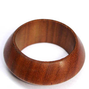 Anneaux de serviette en bois rustiques classiques pour mariages, dîners et occasions festives – Boucles de serviette de qualité supérieure pour accessoires de table - Product Image 5