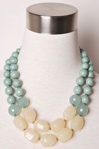 Collier en résine fait main, style moderne et vintage, pour femmes, avec pendentif à motif personnalisé, artisanat Anees. - Product Image 2