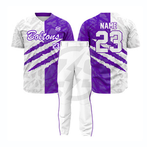 ชุดยูนิฟอร์มเบสบอล Zersia International Boltons สีเขียวขาว พิมพ์ลายแบบ Sublimation สำหรับผู้ชาย ผ้าโพลีเอสเตอร์ระบายอากาศได้ดี - Product Image 6