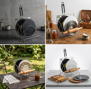 Soporte de Pared de Acero Inoxidable para Chakla Belan, Rodillo de Metal para Roti y Tabla de Cortar, Organizador de Cocina que Ahorra Espacio - Product Image 3