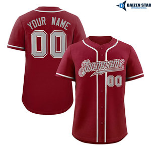 OEM Baseball Jersey Custom Design Team Uniform <b>Polyester</b> Quick Dry <b>Shirt</b> - Product Image 4