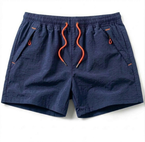 Nouveautés : Shorts amples à boutons pour hommes, taille haute, style coréen, jambes larges - Product Image 5