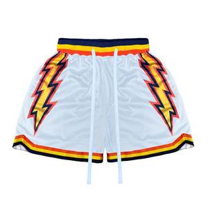Pantalones Cortos de Baloncesto Unisex de Alta Calidad, Sólidos, Casuales, de Malla Sublimada, de Secado Rápido y Transpirables, con Números de Equipo Personalizados, 100% Poliéster para Hombre - Product Image 6