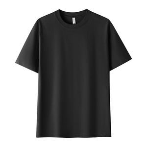 T-shirt uni élégant de haute qualité pour homme, décontracté, manches courtes, coupe classique, col rond, en coton, Naimat Abbas Industries - Product Image 6