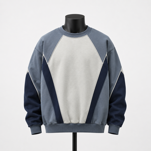 Sudadera de Cuello Redondo para Hombre, Personalizada, Estilo Urbano, 100% Algodón, Felpa, Ecológica, Transpirable, Fabricante de Ropa OEM - Product Image 1
