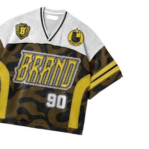 เสื้อยืดกีฬาแบบสั่งทำได้ ยืดหยุ่น ระบายอากาศได้ดี เสื้อยืดผู้ชายแบบ unisex ราคาถูก แขนสั้น ทรงโอเวอร์ไซส์ พิมพ์ลาย - Product Image 2