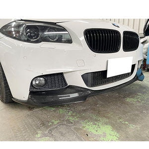 Nuevo Alerón Delantero de Fibra de Carbono Estilo V para BMW Serie 5 F10 2011-2016, Solo para Paquete M-Sport, Instalación con Tornillos, Modificación/Actualización - Product Image 4