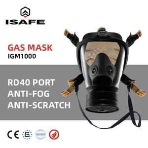 ISAFE IGM1000 หน้ากากป้องกันแก๊สพิษแบบเต็มหน้า เครื่องช่วยหายใจแบบกรองอากาศด้วยพลังงานไฟฟ้า แผ่นป้องกันฝ้า เลนส์ป้องกันรอยขีดข่วน ป้องกันฝุ่นละออง วัสดุ PC - Product Image 1