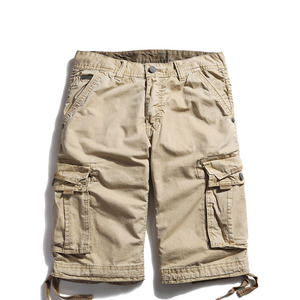 Pantalones Cortos Cargo Personalizados para Hombre, 100% Algodón, Estilo Bermuda, Cintura Media, Cierre de Botones, Estilo Casual, Color Sólido, Bolsillos, Transpirables - Product Image 3