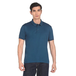 Polo respirant de haute qualité à motifs, vente en gros, personnalisation de votre propre logo, 100% polyester, séchage rapide, polo rouge pour homme, OEM - Product Image 1