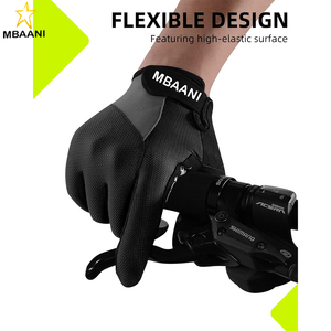 Gants de cyclisme respirants avec coussinets en gel pour route et VTT - Gants antidérapants pour écran tactile pour le cyclisme, l'entraînement et les sports de plein air - Product Image 5