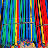 Couvertures en PVC de couleur pour la fabrication de poignées de balai en gros produits de nettoyage de tige de vadrouille bâton de vadrouille embout en bois d'eucalyptus