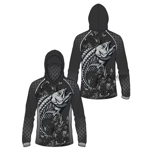 Chemise à capuche légère, imperméable, à séchage rapide et anti-UV pour la pêche, l'entraînement et les vêtements de performance - Product Image 3