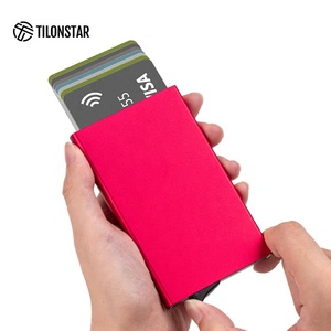 TILONSTAR TWM110, el más nuevo, personalizado, Delgado, minimalista, de aluminio, ID de negocios, Pop Up, tarjetero para regalar - Product Image 5