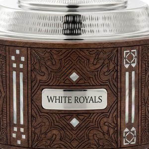 Arabesque Engraved Walnut Wood Finish Durable Eco-Friendly Hotpot Premium Stainless Steel <b>Insulated</b> Casserole Mother Pearl - Product Image 2