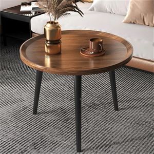 Table basse moderne en métal réglable en hauteur GH2 avec plateau en bois, garantie 1 an - Meubles de salon - Product Image 5