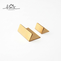 Porte-cartes de visite en bois minimaliste, support de bureau moderne, design simple et luxueux, écologique, DIY, présentoir de table de bureau rectangulaire en soie