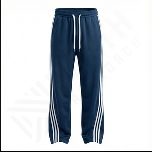 Manufacturer <b>Oversized</b> Acid Washed Sweatpants Rhinestone Pants <b>Jogger</b> Cut And Sew Flared Sweat Pants Men <b>Jogger</b> Pants For Men - Product Image 2