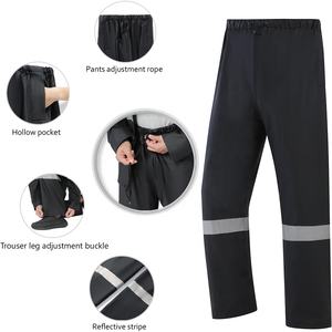 Trajes de lluvia con capucha confiables para uso profesional, logotipos y etiquetas personalizados, tela impermeable y transpirable para comodidad durante todo el día - Product Image 3