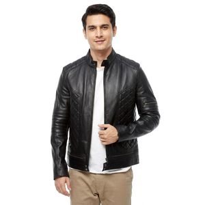 Latest Design Custom <b>Leather</b> Material Made <b>Jackets</b> OEM Service Cheapest Price Men <b>Leather</b> <b>jacket</b> for men - Product Image 1