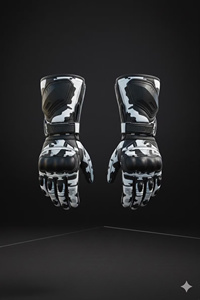 Combinaison de course AGV Phantom Arctic Camo en cuir respirant, taille plus, pour moto, avec logo sur le devant - Product Image 4