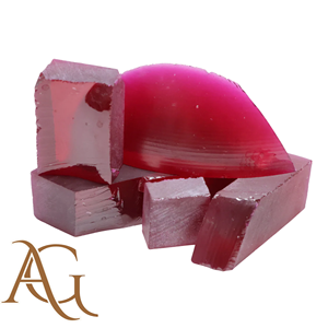 วัตถุดิบพลอยสีน้ำเงิน เหลือง ชมพู แซฟไฟร์ อเล็กซานไดรต์ ทับทิม ผลิตในห้องปฏิบัติการ ด้วยวิธีการดึงแบบ Czochralski น้ำหนัก 50-60 กรัม ขายส่ง - Product Image 3