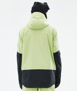 Vestes de ski à capuche Montc personnalisées imperméables 10 000 mm pour hommes, manteaux chauds coupe-vent, combinaison de ski NeonBlack pour l'hiver - Product Image 2