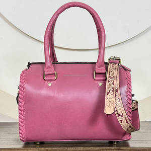 OEM ODM New Handmade Tooled Leather Floral Cherry Design Women Western Crossbody <b>Shoulder</b> <b>Bag</b> Durable Fashion Travel Handbags - Product Image 5