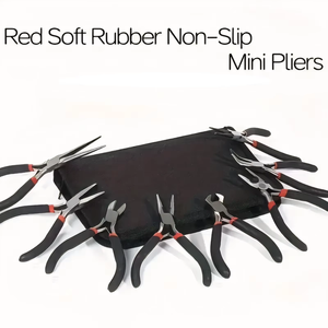 Ensemble de 8 pinces de précision en acier inoxydable avec sac de transport, compatibles avec les machines à stylos, logo personnalisé, fabrication de bijoux, outils d'artisanat DIY - Product Image 4