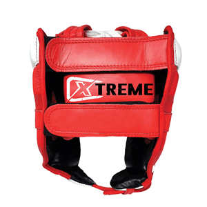 หมวกนิรภัยสำหรับชกมวยระดับมืออาชีพ - อุปกรณ์ป้องกันพร้อมหนังแท้ ปรับได้ด้วยสายรัดแบบตะขอเกี่ยว สำหรับผู้ใหญ่ทุกเพศ - Product Image 3