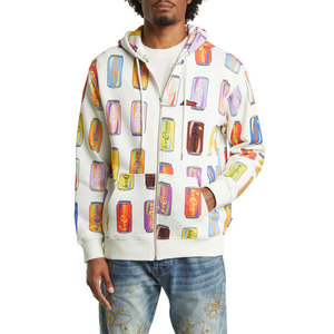 Sweat à capuche en polaire pour homme, streetwear d'hiver, pull décontracté, logo personnalisé imprimé en sérigraphie, brodé - tendance, 100% coton - Product Image 4