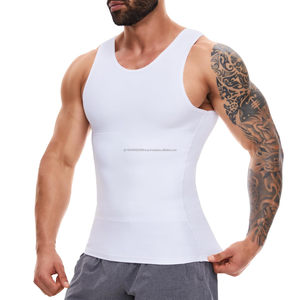 Faja Moldeadora para Hombre, Corsé Elástico para Fitness, Chaleco Deportivo Ajustado, Camiseta de Compresión Ajustada para Hombre - Product Image 2