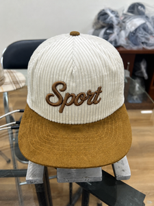 Wholesale Custom Two Tone Corduroy <b>Baseball</b> <b>Cap</b> Embroidery Logo <b>Caps</b> for Unisex High Quality Hats in Vietnam Factory - Product Image 2