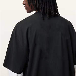 Camisetas para Hombre, Personalizadas con Logotipo Impreso en 3D, Color Negro Sólido, Cómodas y a la Moda - Product Image 4