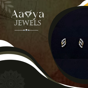 Pendientes de Diamantes Cultivados en Laboratorio, Oro Sólido de 9K, 18 Piedras, Lujo, Alta Calidad para Mujer, Claridad VVS-VS, Certificado HRD, Venta, Exportación - Product Image 1