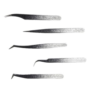 Pince à cils courbée pour une isolation facile des cils et la création de bouquets de volume – Outil professionnel pour salon - Product Image 2